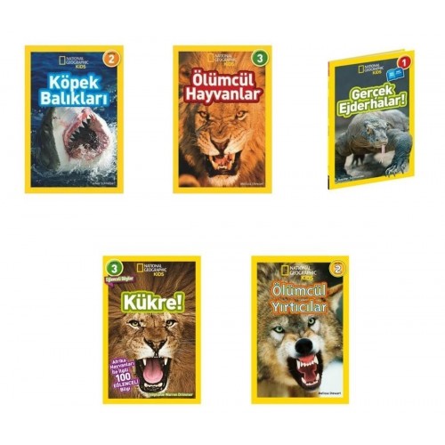 National Geographic Kids Ölümcül Hayvanlar Seti 5 Kitap
